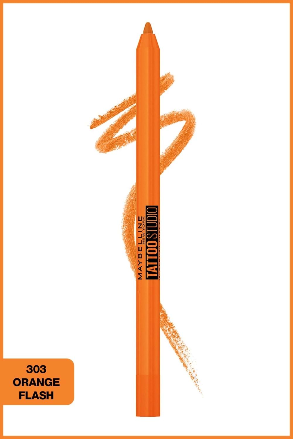 Maybelline New York Tattoo Liner Jel Göz Kalemi Orange Flash TATTO LİNER