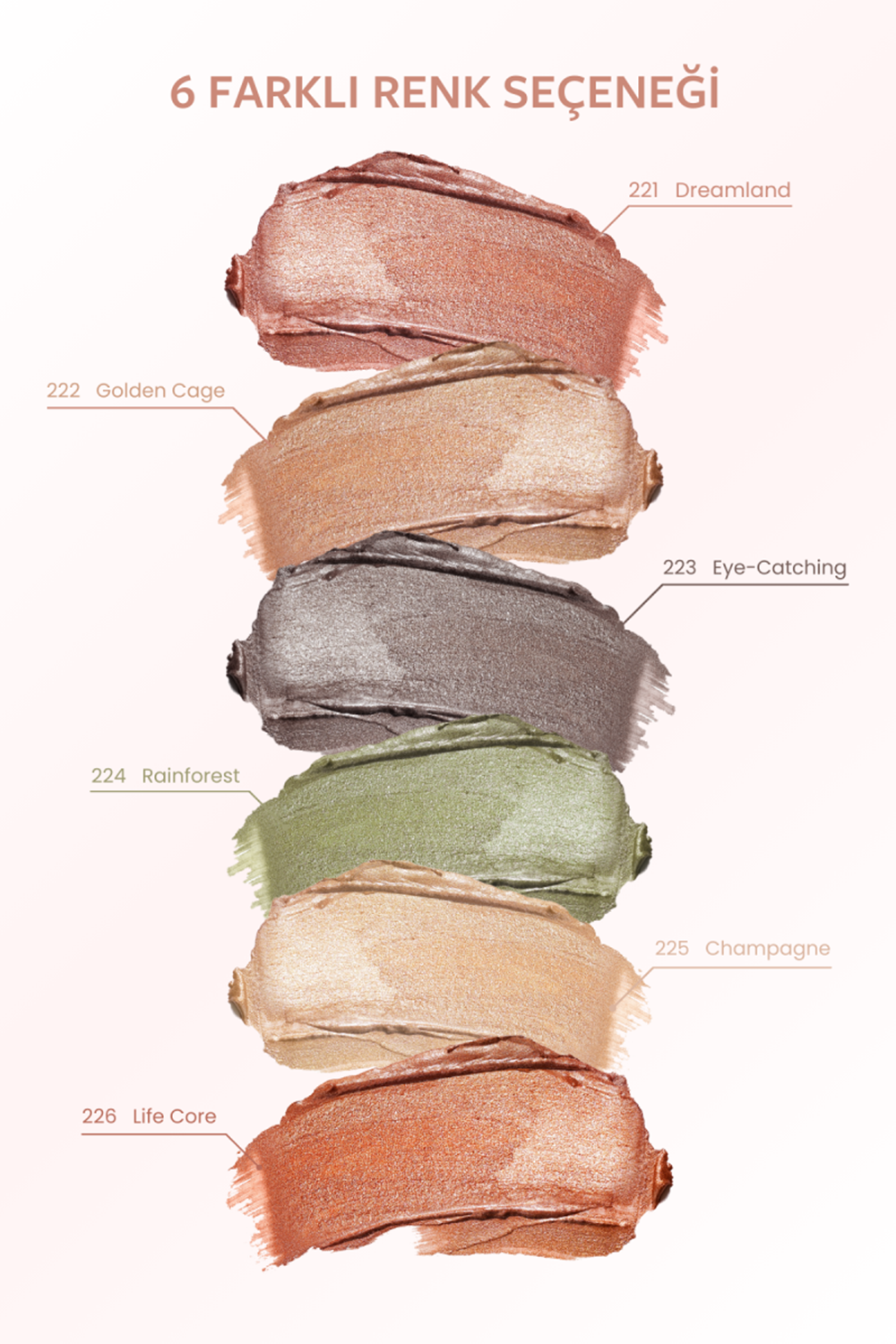 Pastel Glow Liquid Eyeshadow - Likit Far 221 Dreamland