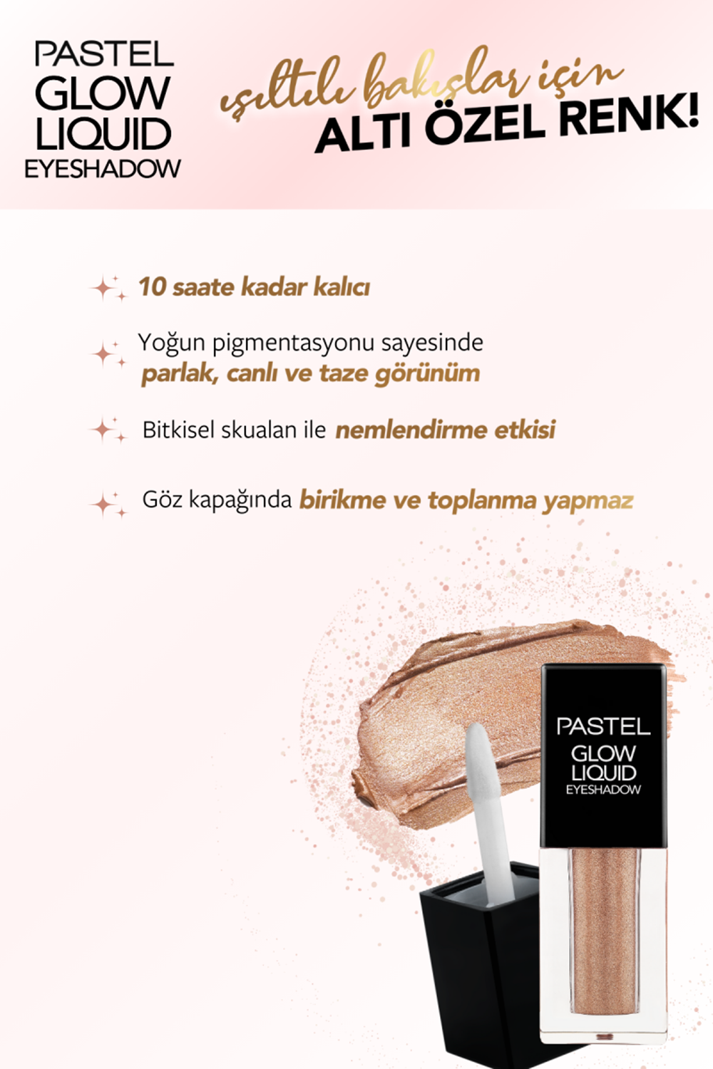 Pastel Glow Liquid Eyeshadow - Likit Far 222 Golden Cage