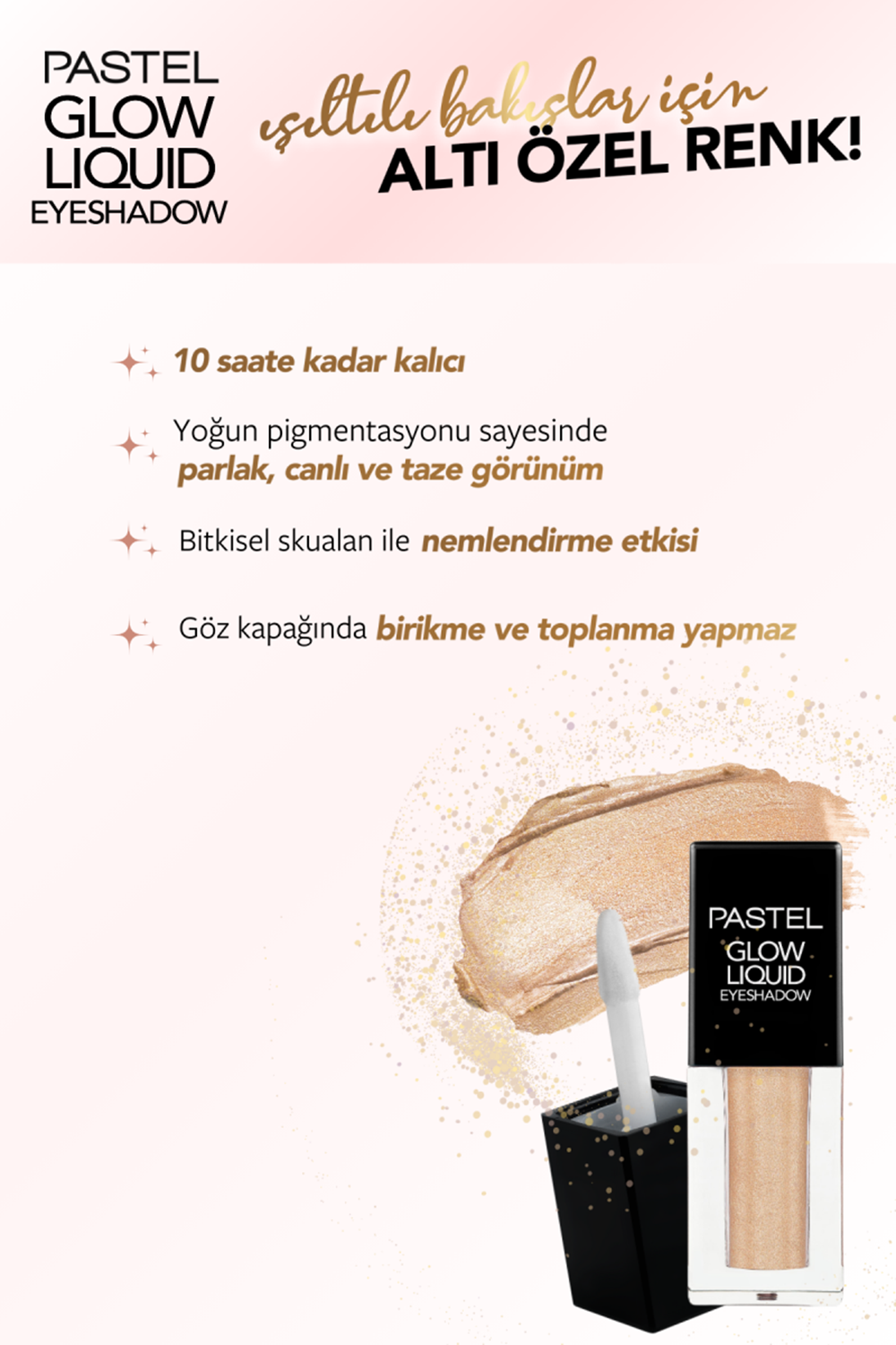 Pastel Glow Liquid Eyeshadow - Likit Far 225 Champagne