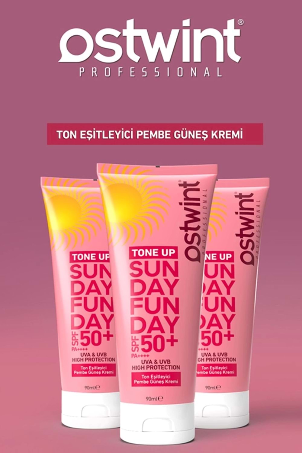Ostwint Ton Eşitleyici Pembe Güneş Kremi 50 ml
