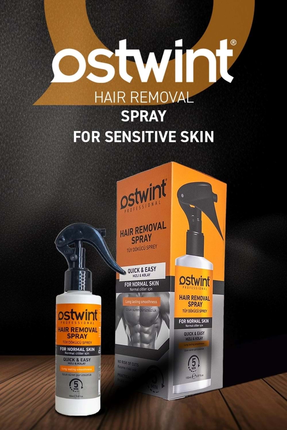 Ostwint Normal Ciltler için Tüy Dökücü Sprey 150 ml Erkek