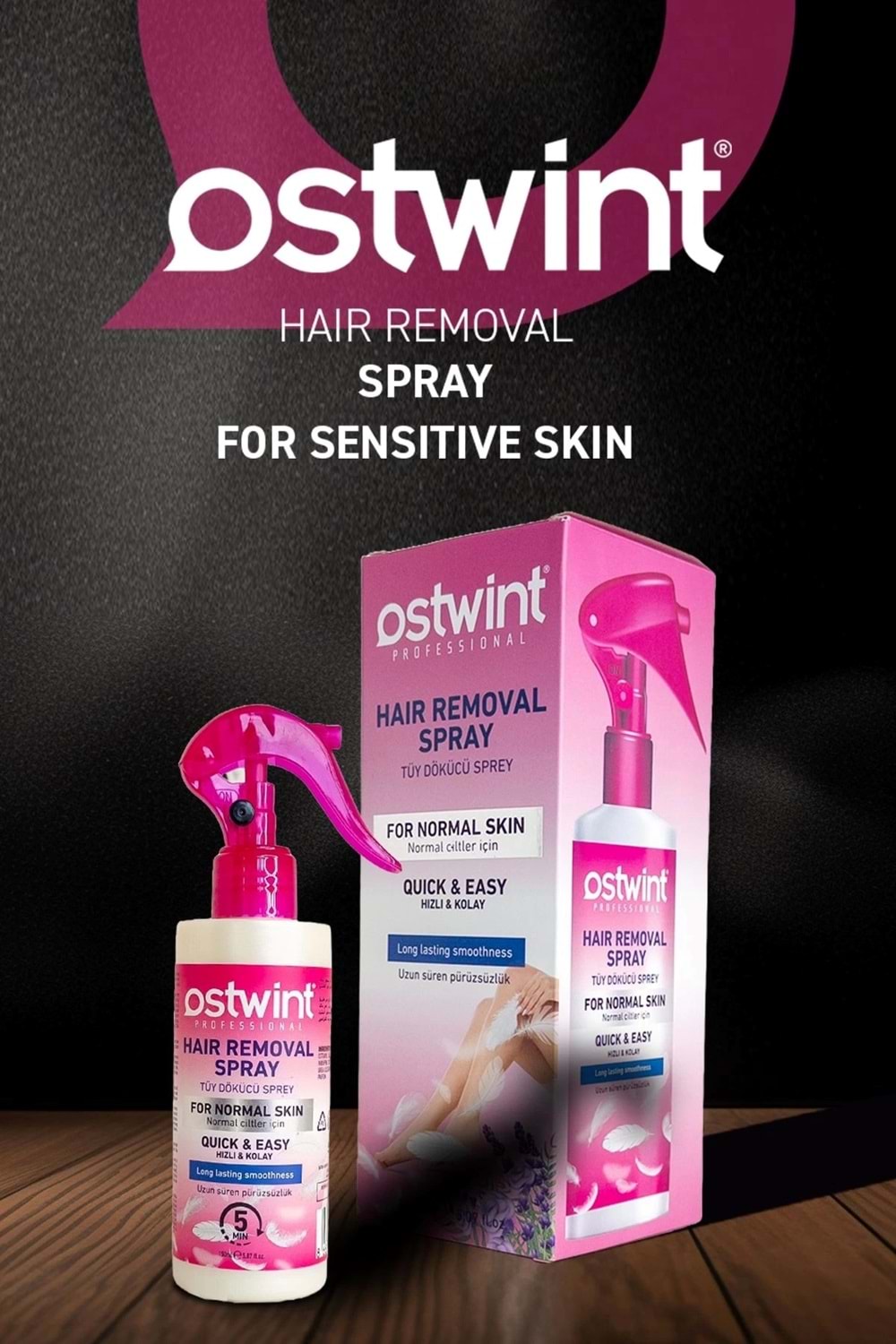 Ostwint Normal Ciltler için Tüy Dökücü Sprey 150 ml Kadın