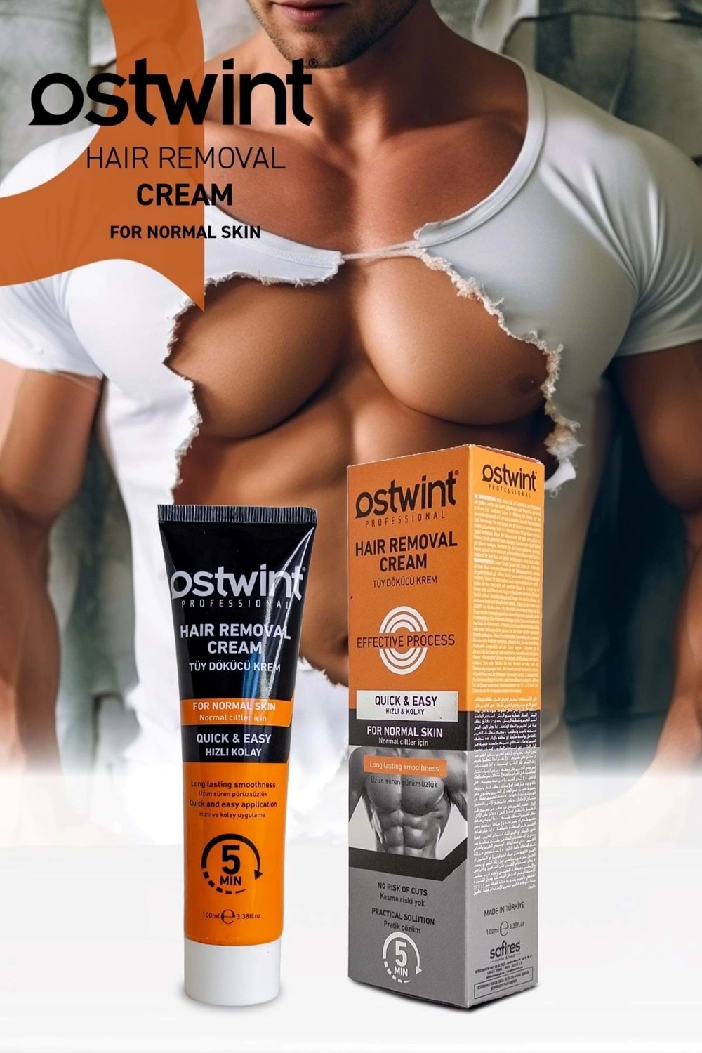 Ostwint Normal Ciltler için Tüy Dökücü Krem 100 ml Erkek