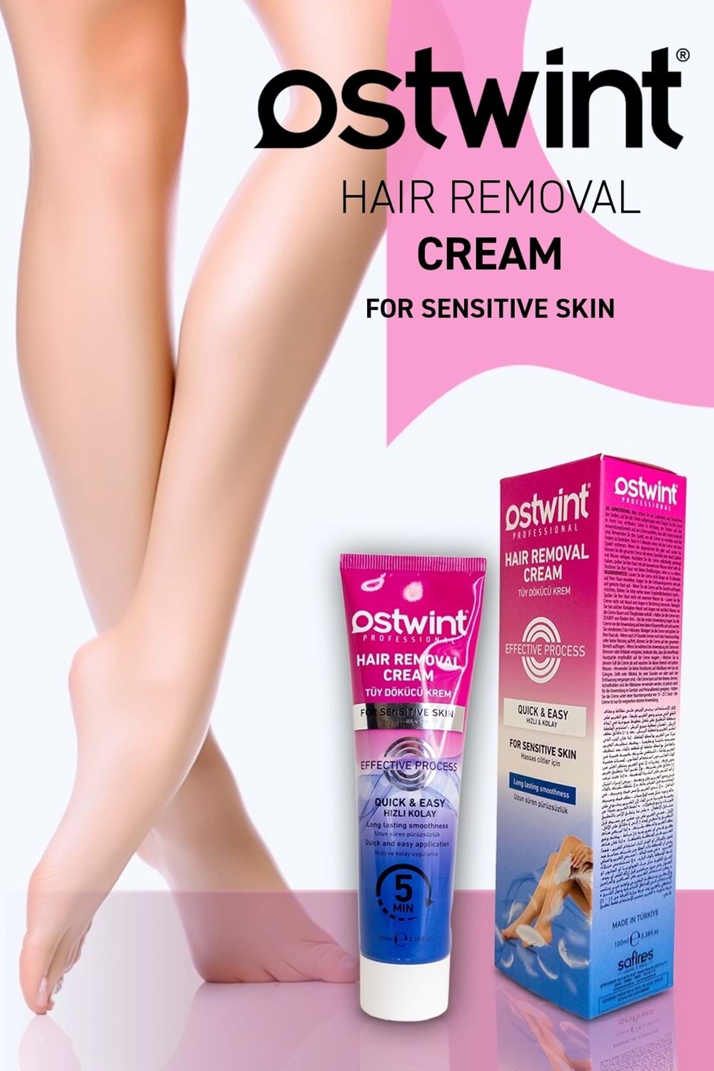 Ostwint Hassas Ciltler için Tüy Dökücü Krem 100 ml Kadın