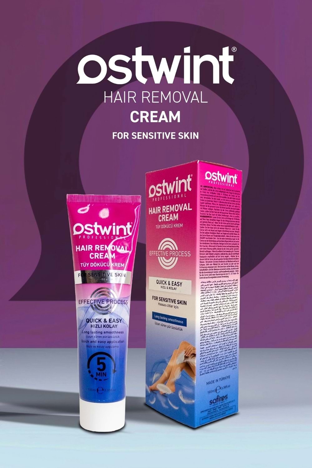 Ostwint Hassas Ciltler için Tüy Dökücü Krem 100 ml Kadın