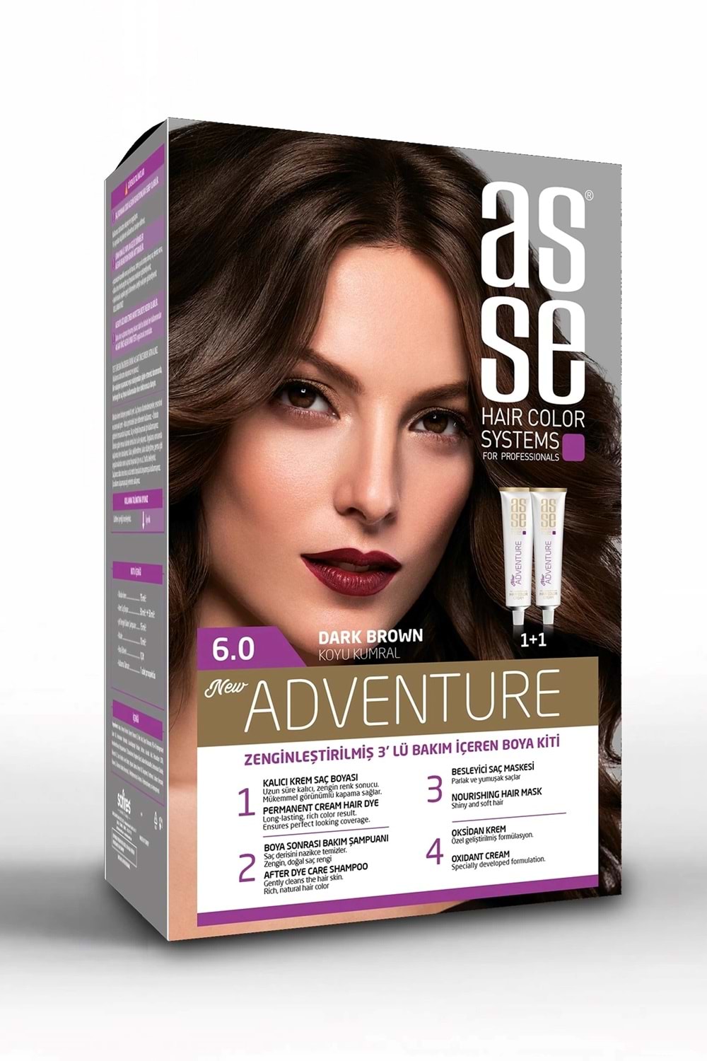 Asse 6.0 Koyu Kumral 50+50ml Set Boya