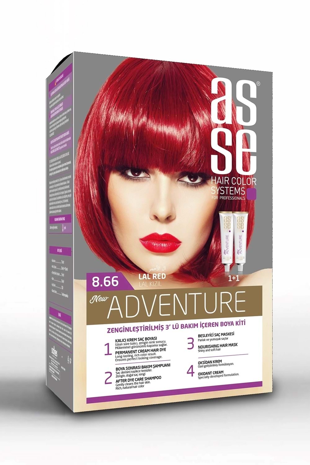 Asse 8.66 Lal Kızıl 50+50ml Set Boya