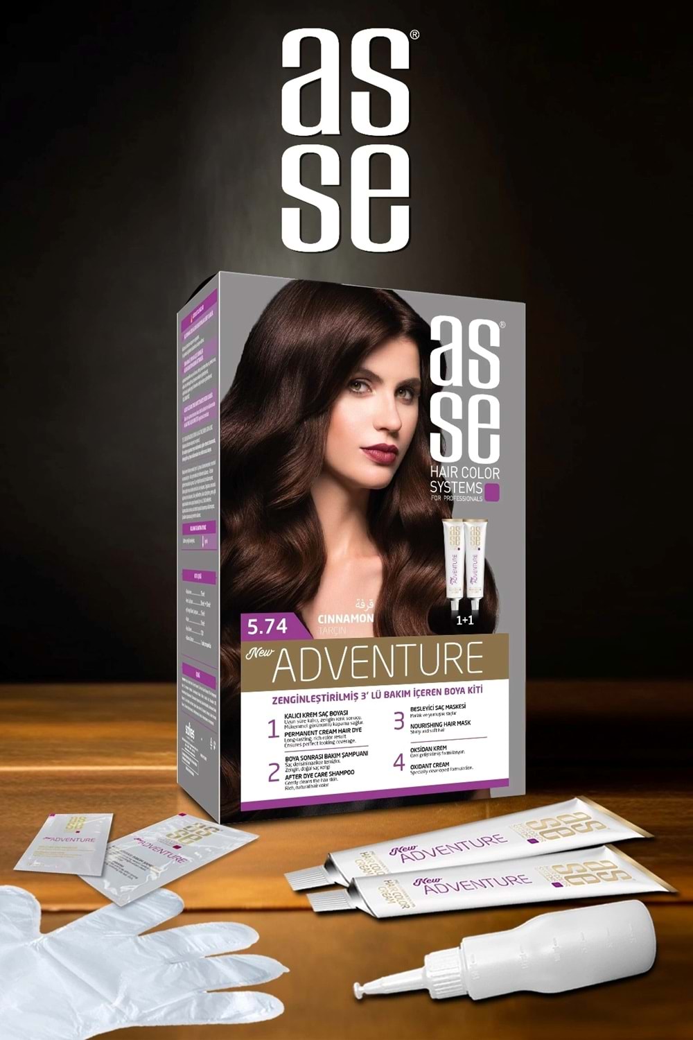 Asse 5.74 Tarçın 50+50ml Set Boya