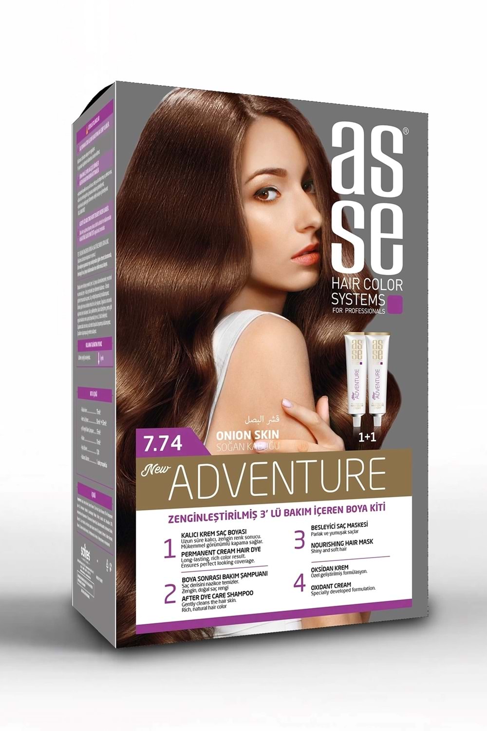 Asse 7.74 Soğan Kabuğu 50+50ml Set Boya
