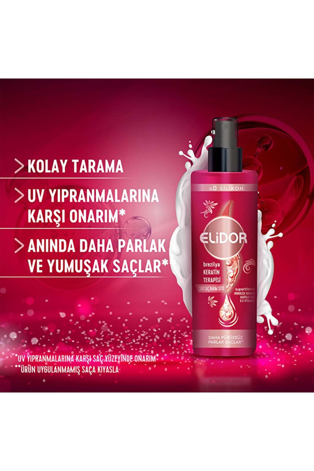 Elidor Brezilya Keratin Terapisi Sıvı Saç Bakım Sütü 200 ml