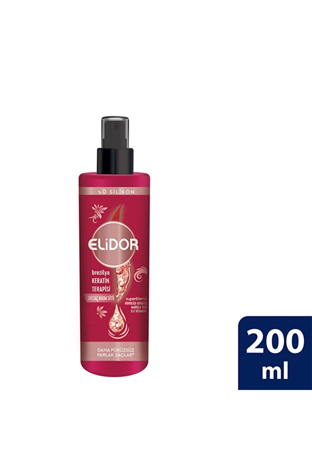 Elidor Brezilya Keratin Terapisi Sıvı Saç Bakım Sütü 200 ml