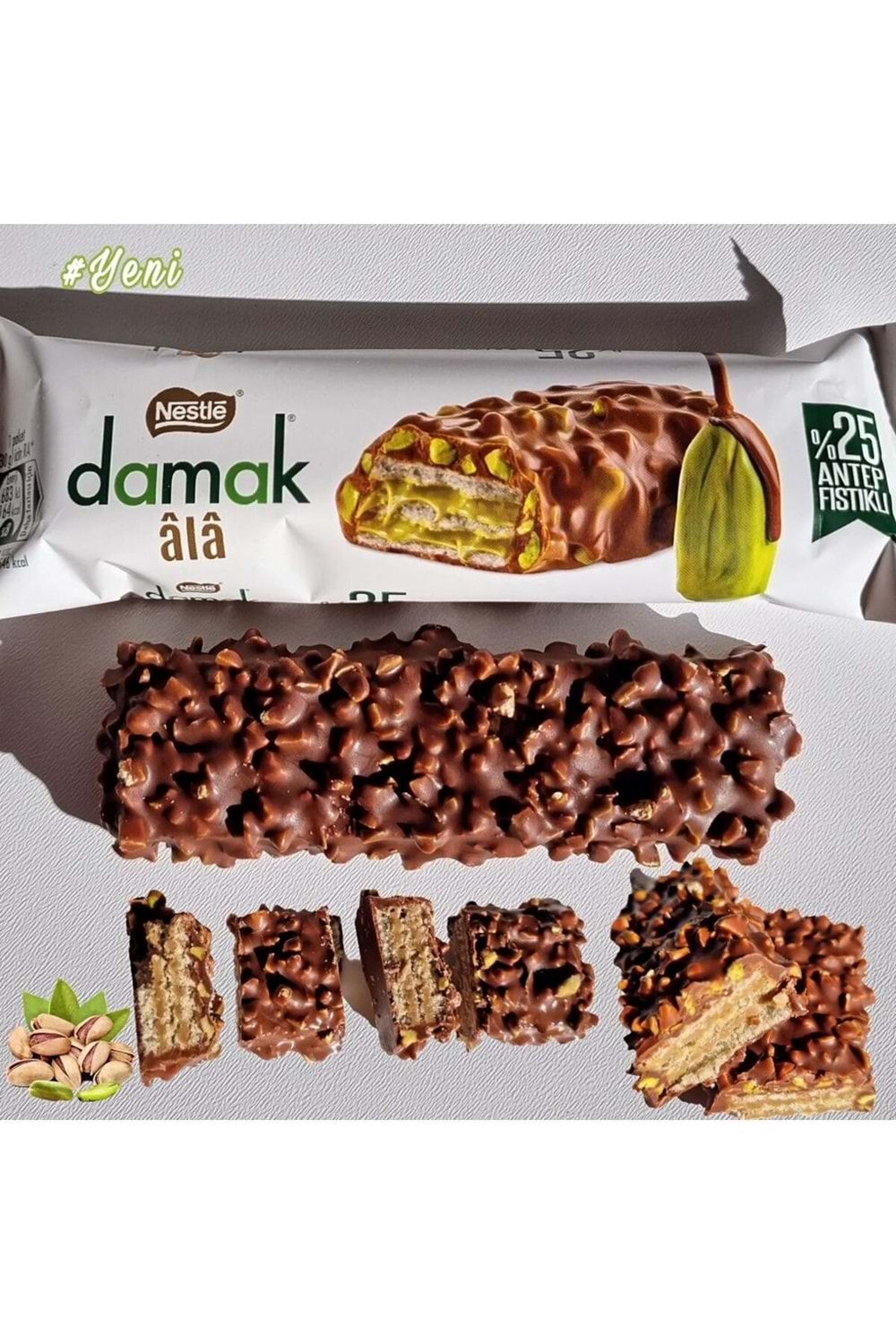 Nestle Damak Ala Antep Fıstıklı Gofret 30 Gr.