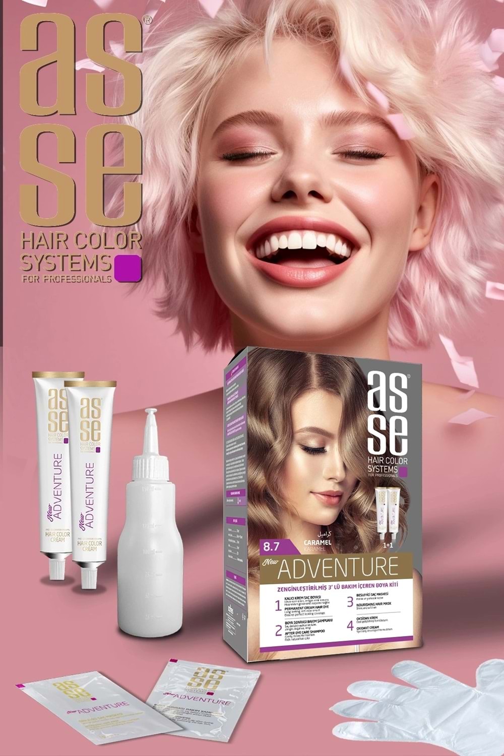 Asse 8.7 Karamel 50+50ml Set Boya