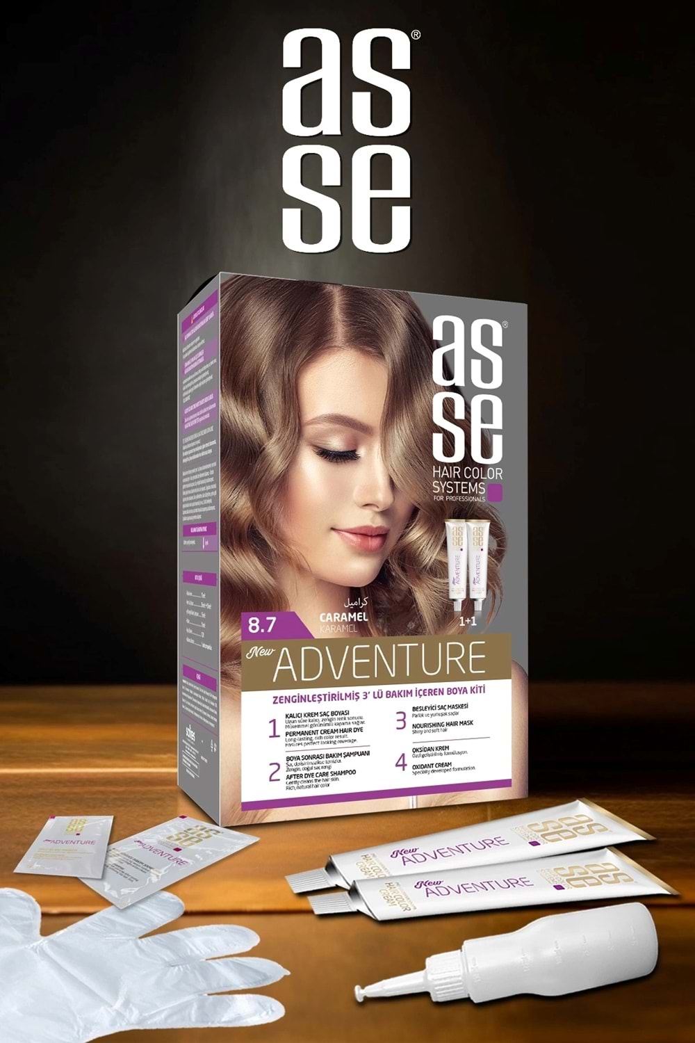 Asse 8.7 Karamel 50+50ml Set Boya