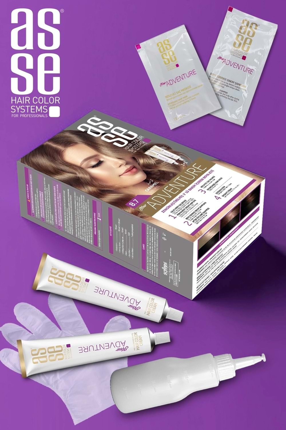 Asse 8.7 Karamel 50+50ml Set Boya