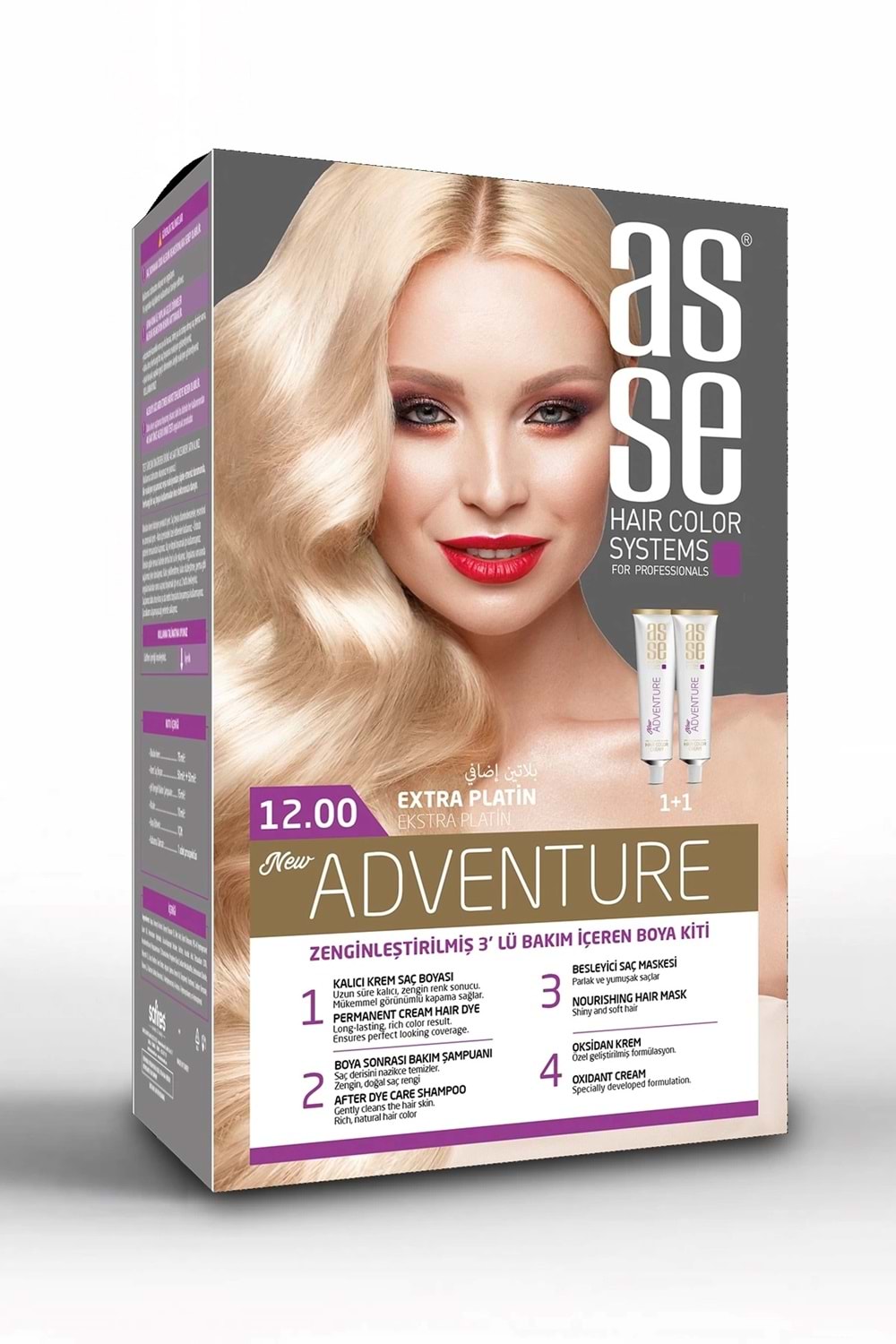 Asse 12.00 Ekstra Platın 50+50ml Set Boya