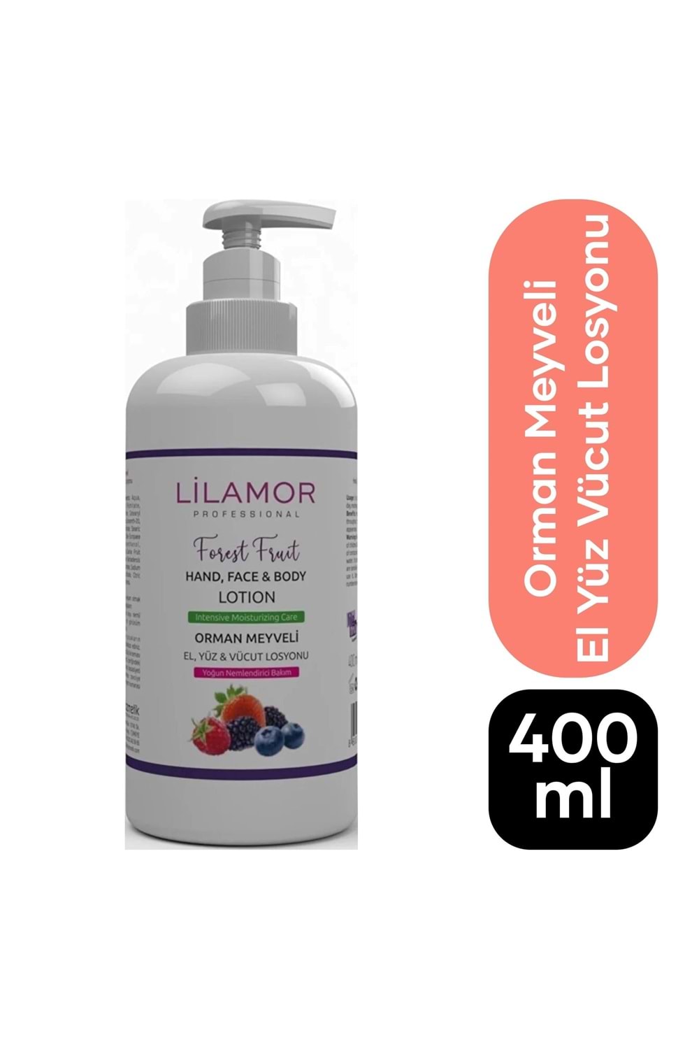 Lilamor 400 ml El & Yüz Orman Meyveli Vücut Losyonu