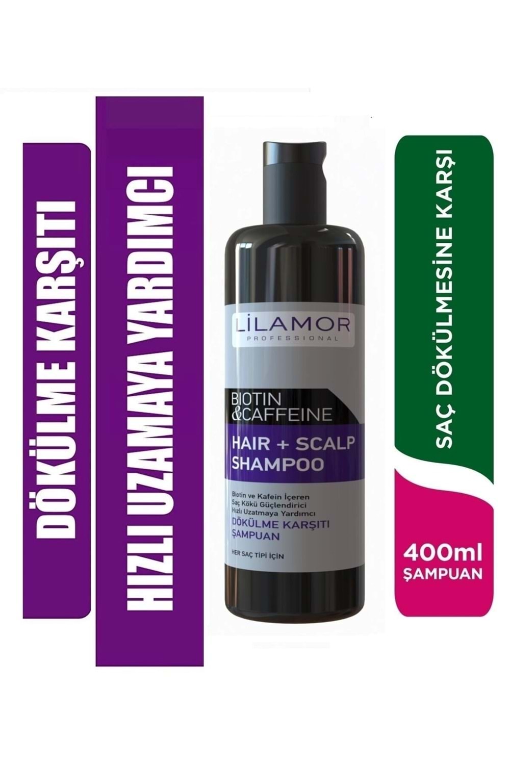 Lilamor Biotin Ve Kafein Dökülmeye Karşı Şampuan 400 ml
