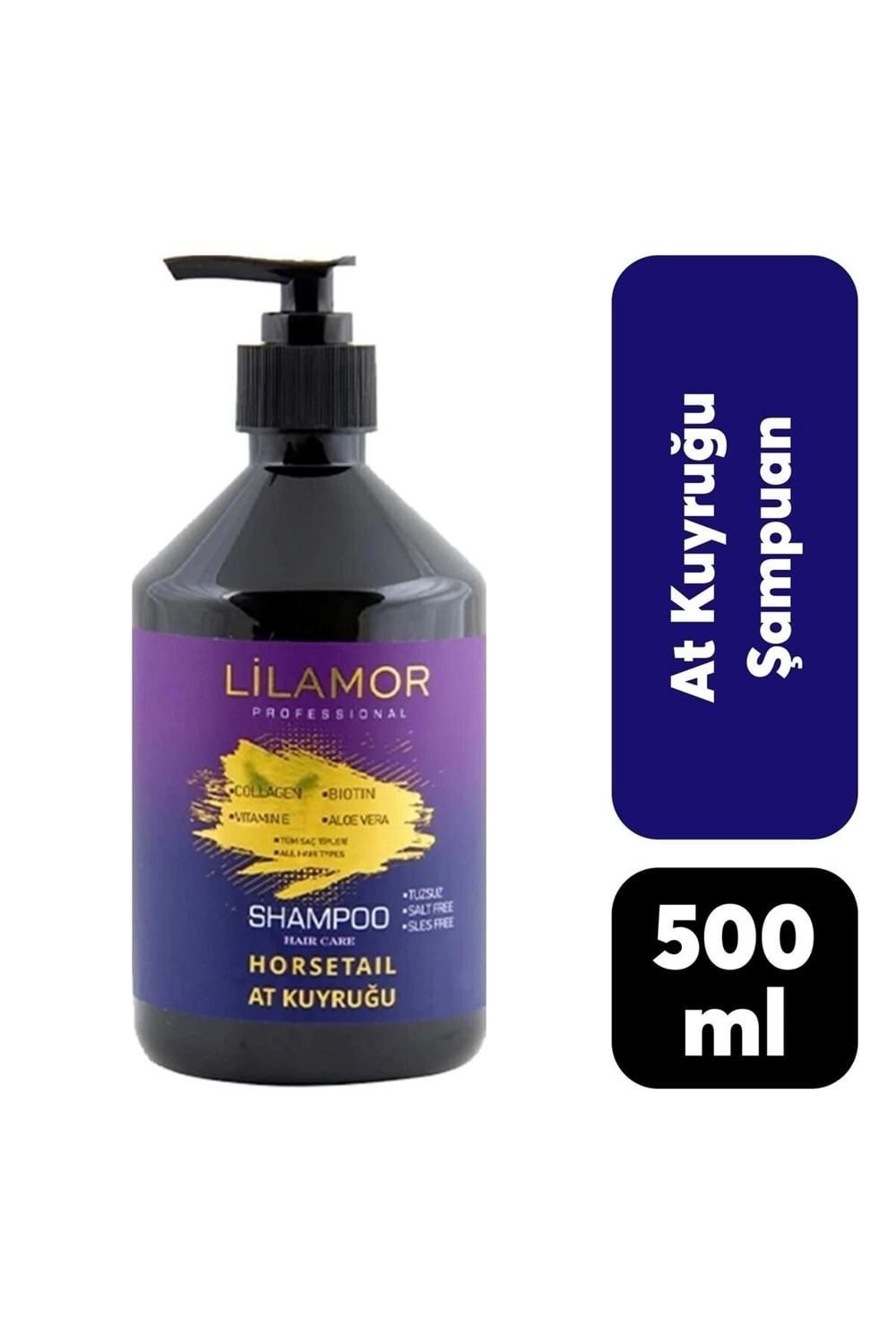 Lilamor 500 ml At Kuyruğu Şampuan
