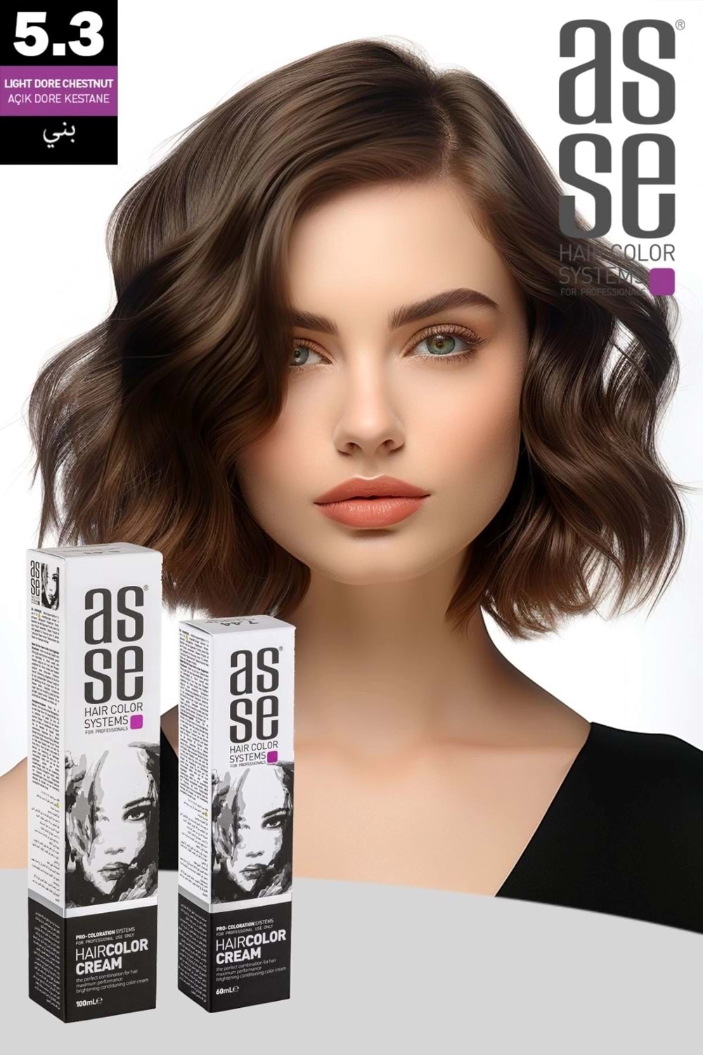 Asse 5.3 Açık Dore Kestane - 60ml Tüp Boya