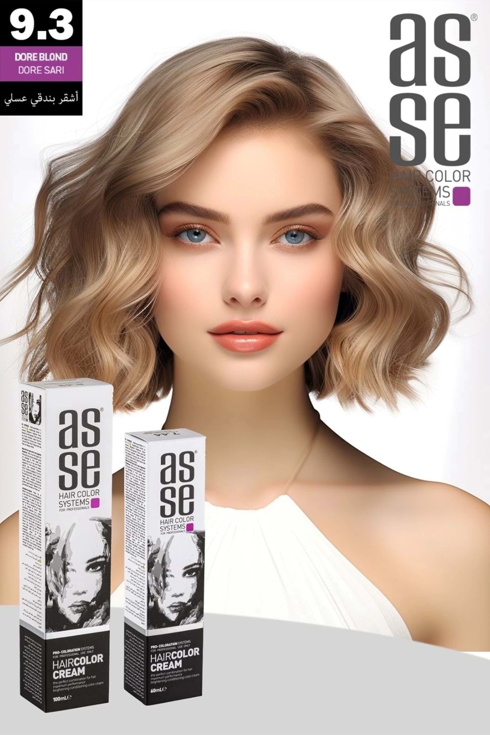 Asse 9.3 Dore Sarı - 60ml Tüp Boya