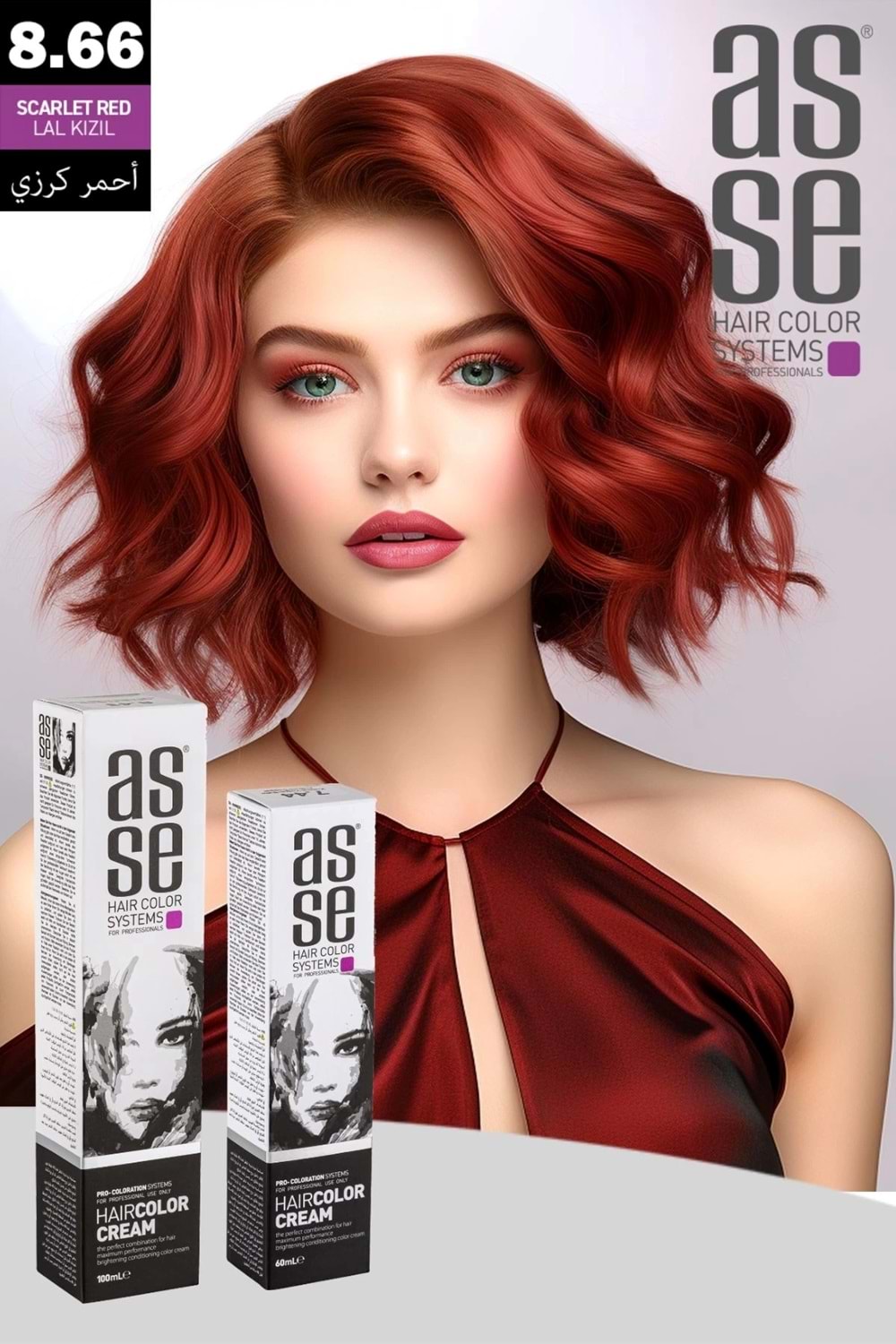 Asse 8.66 Lal Kızıl - 60ml Tüp Boya