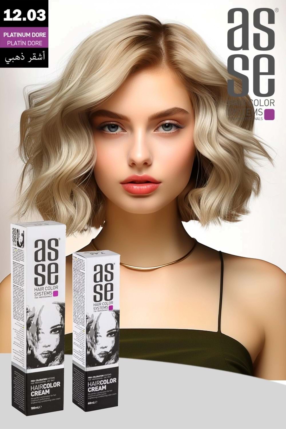 Asse 12.03 Platin Dore - 60ml Tüp Boya