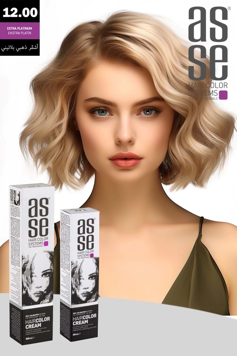 Asse 12.00 Ekstra Platin - 60ml Tüp Boya