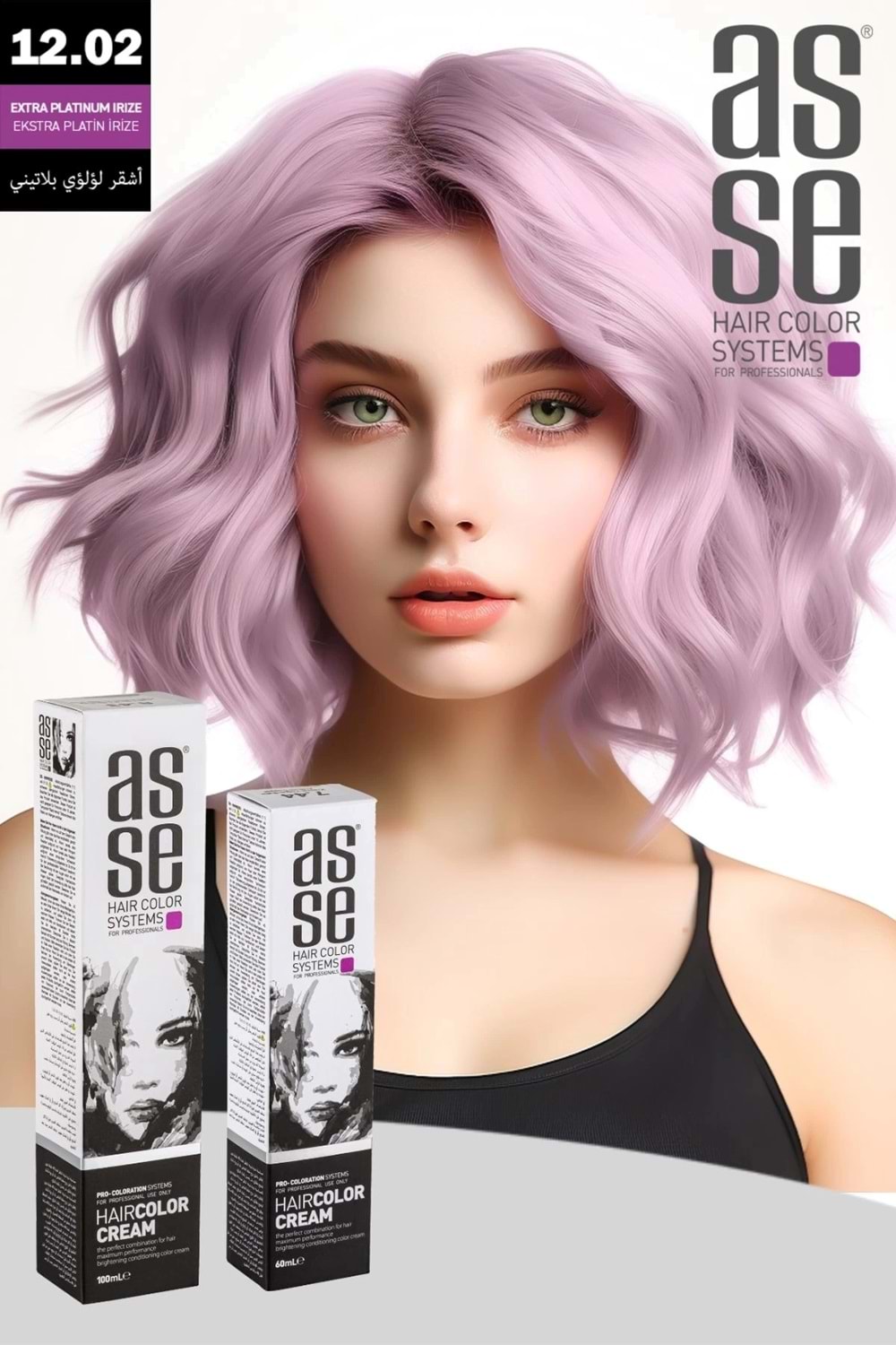 Asse 12.02 Ekstra Platin İrize - 60ml Tüp Boya