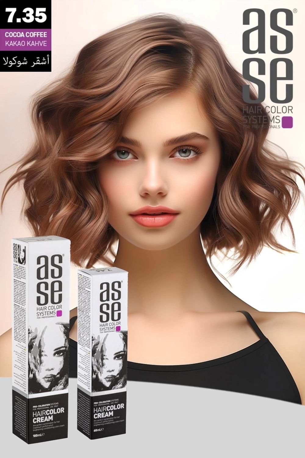 Asse 7.35 Kakao Kahve - 60ml Tüp Boya