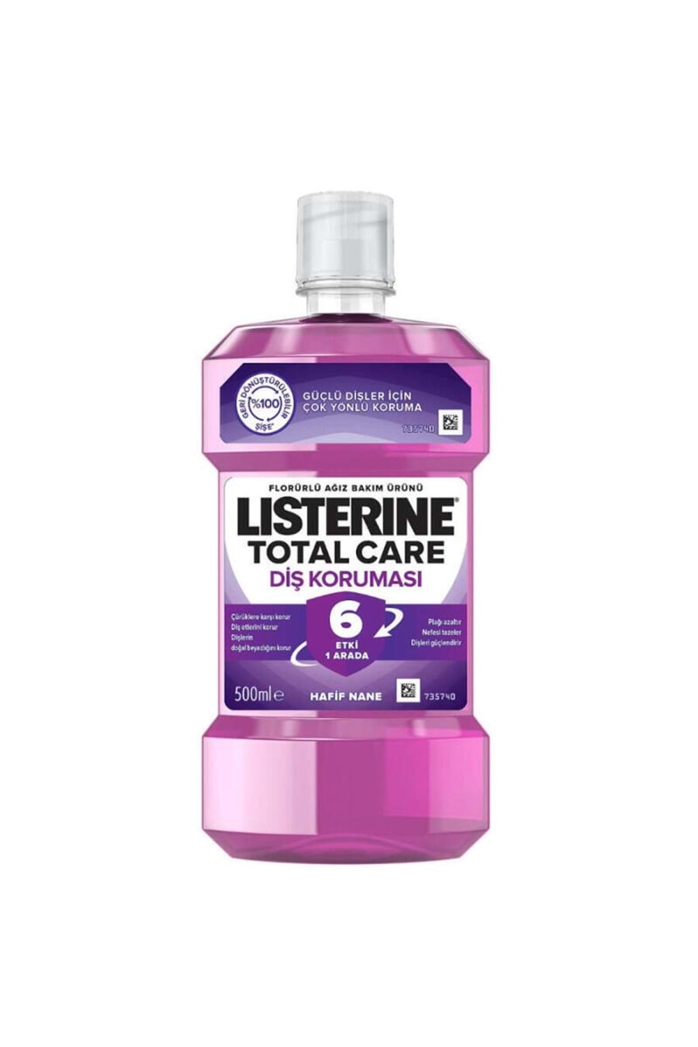 Listerine Total Care Diş Koruması Ağız Bakım Suyu - Hafif Nane 500ml