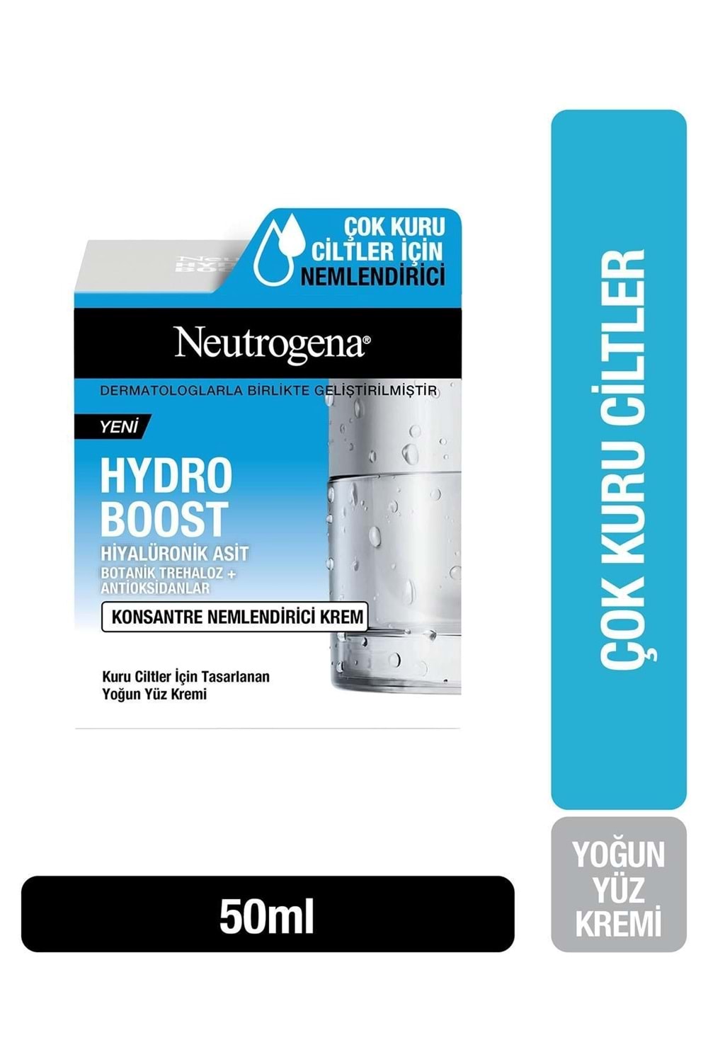 Neutrogena Hydro Boost Konsantre Nemlendirici Krem 50 ml Yoğun yüz kremi