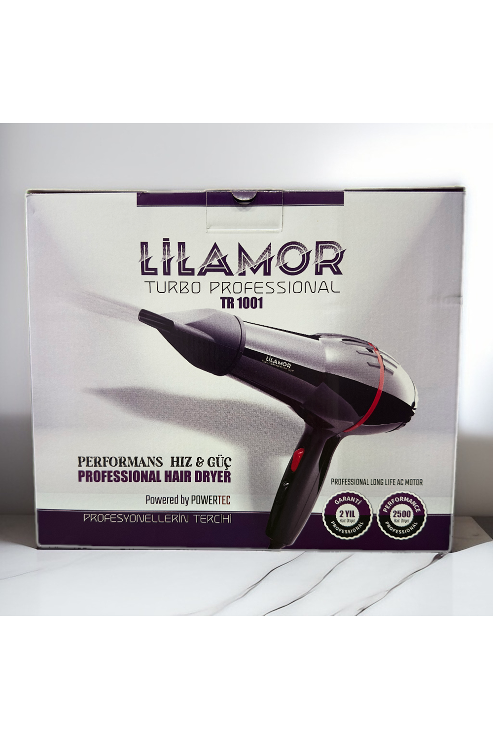 Lilamor Turbo Profesyonel Fön Makinesi Siyah TR-1001 - Powered by POWERTECH