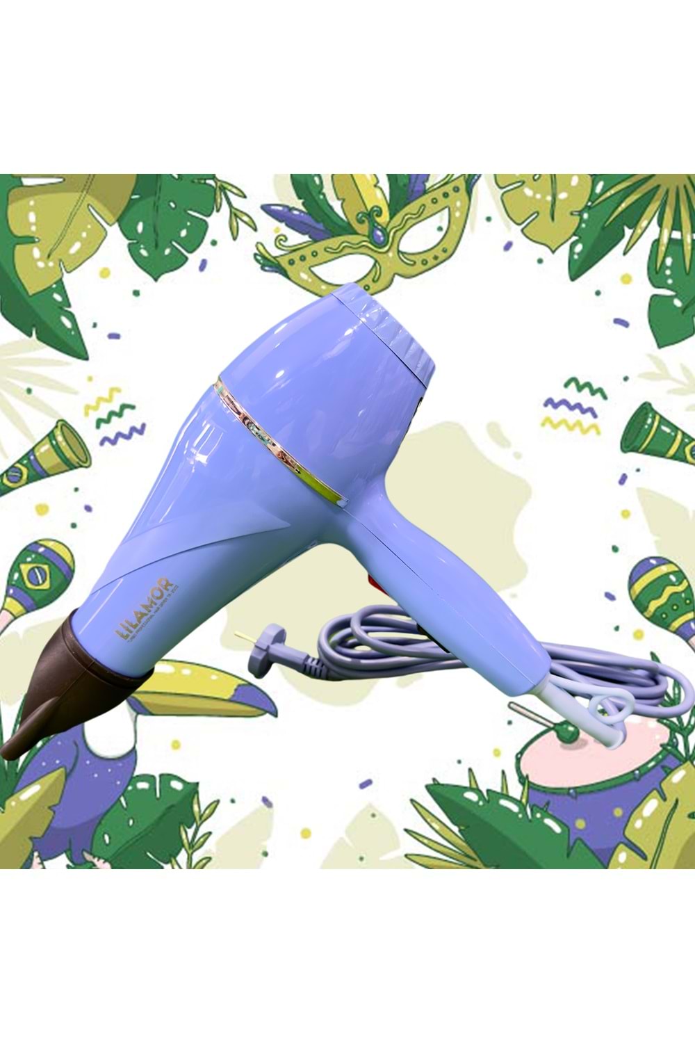 Lilamor Turbo Profesyonel Fön Makinesi Buz Mavisi TR-2002 - Powered by POWERTECH