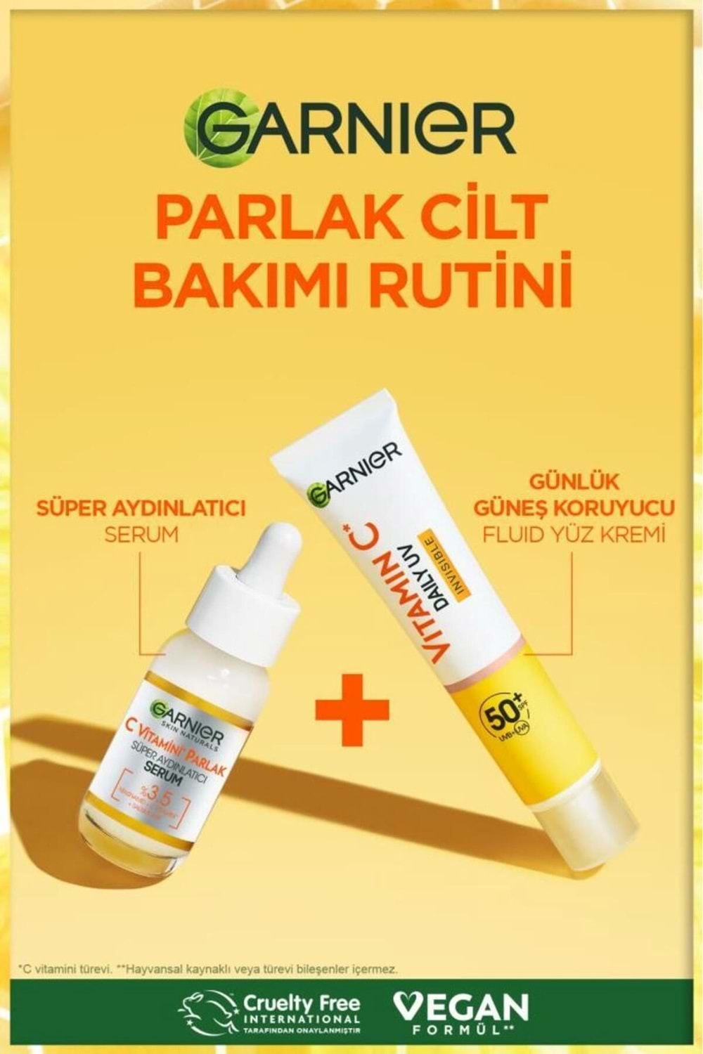 Garnier C Vitamini Parlak Günlük Uv Korumalı Güneş Yüz Kremi Spf50 Görünmez Doku 40ml