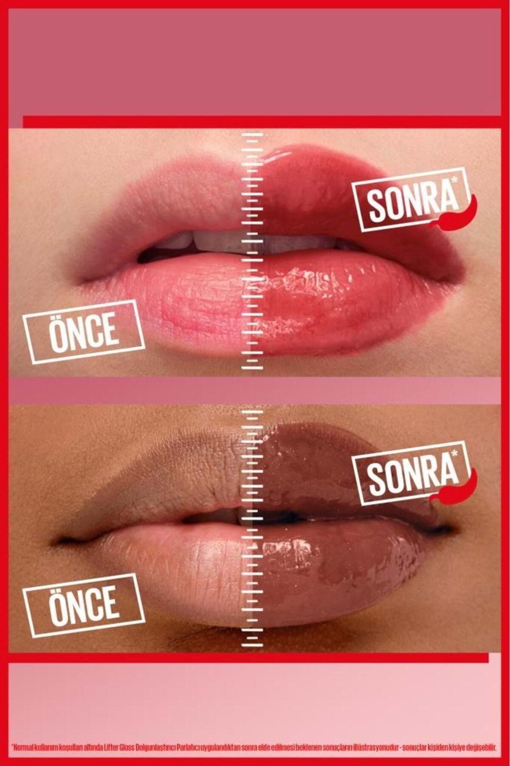 Maybelline New York Lifter Plump Dudak Parlatıcısı- 004 Red Flag