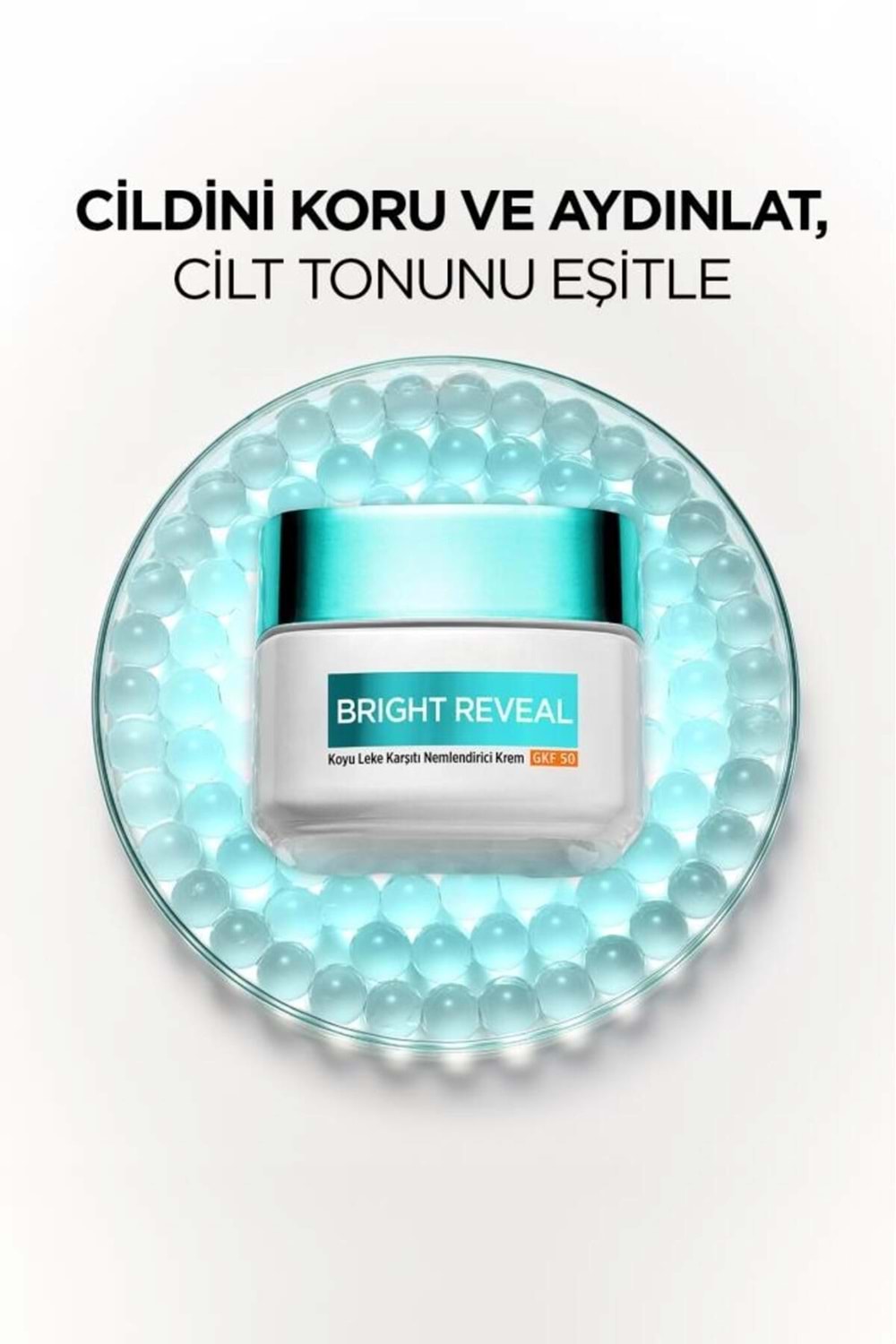 Loreal Paris Bright Reveal Koyu Leke Karşıtı, Cilt Tonu Eşitleyici Spf50 Nemlendirici Krem Niasinamid 50ml