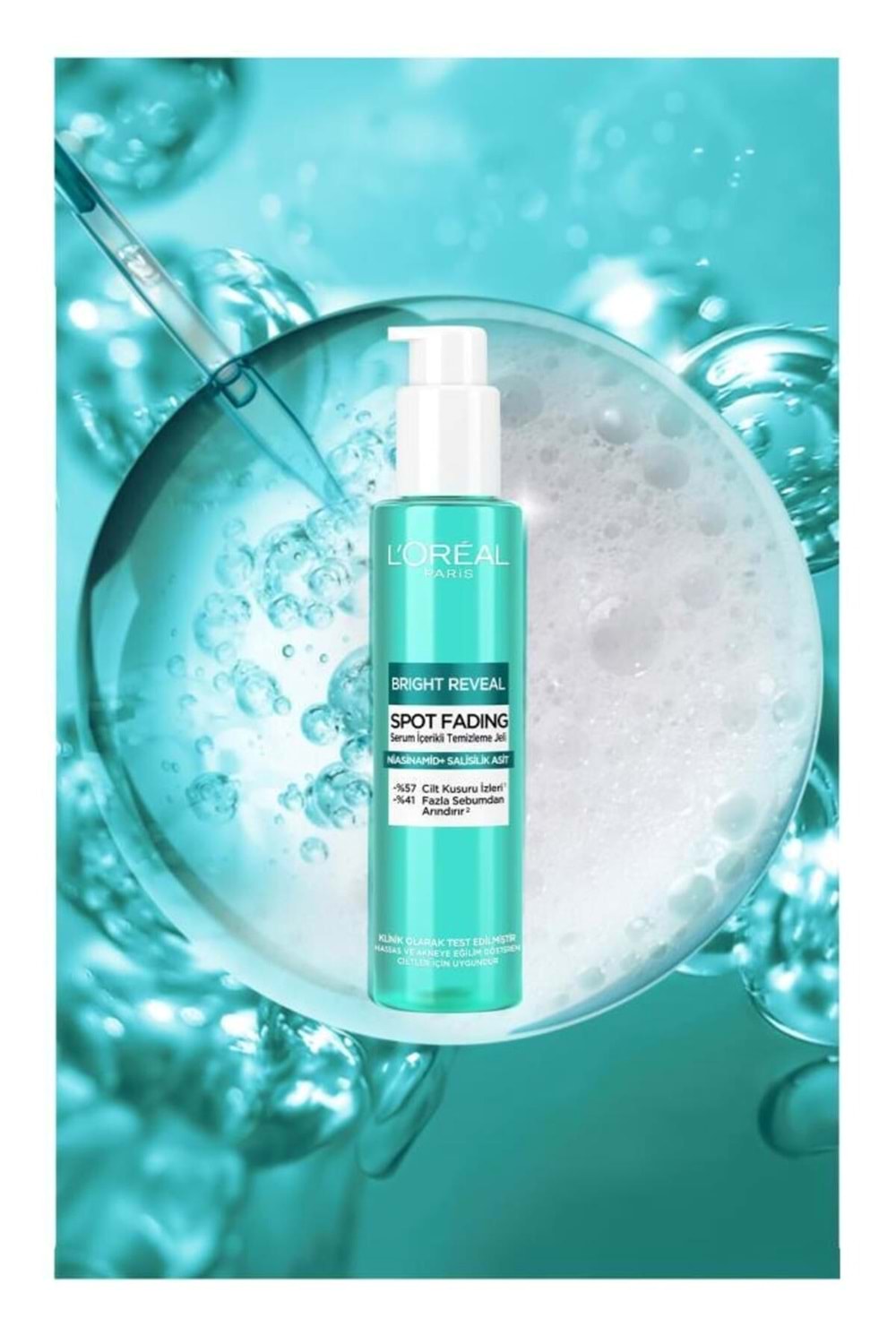 Loreal Paris Bright Reveal Cilt Kusuru İzi Karşıtı, Serum İçerikli Temizleme Jeli Niasinamid+Salisilik Asit 150ml