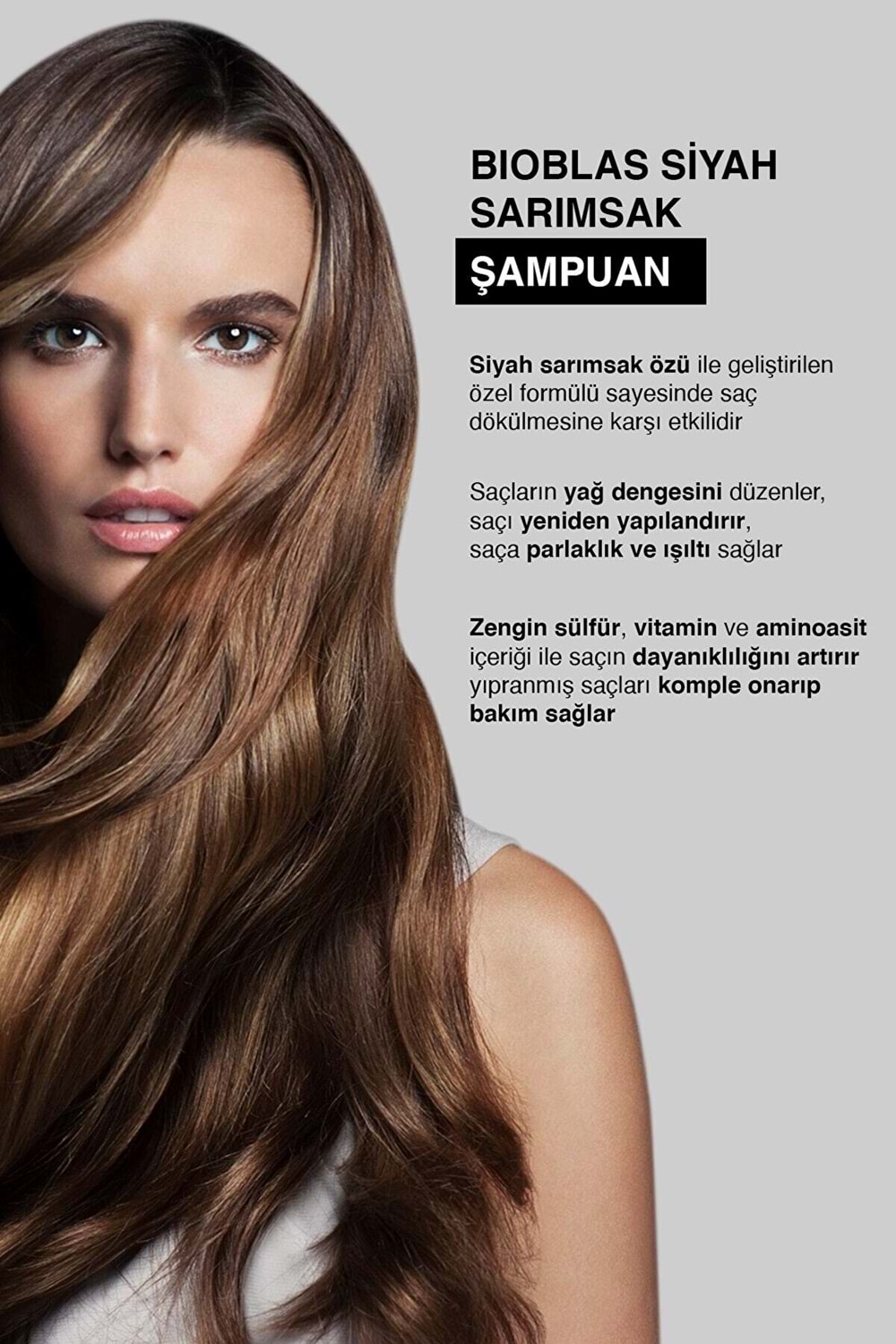 Bioblas Siyah Sarımsak Şampuanı 1000 Ml Saç Dökülmesine Karşı Yoğun Förmül
