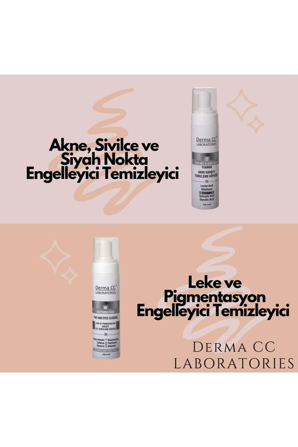 Derma CC Laboratories Whıtenıng Foam Face And Eyes Cleansıng - Leke Karşıtı Cilt Bakım Köpüğü 200 ml
