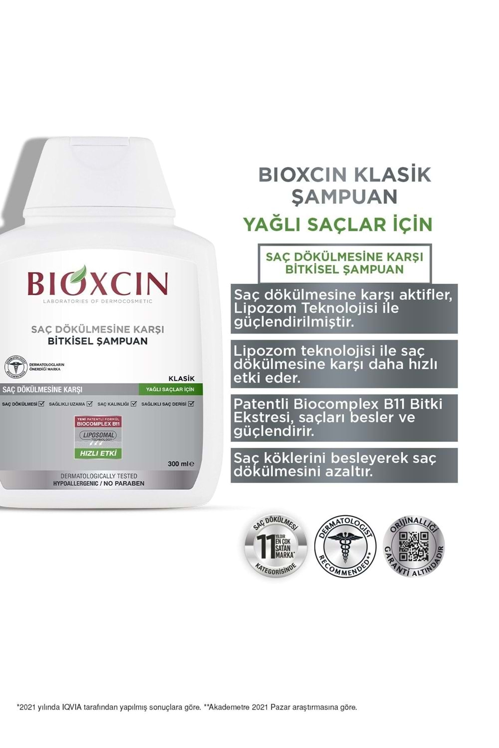 Bioxcin Genesis 3 Al 2 Öde Yağlı Saçlar Için Şampuan 3*300ml