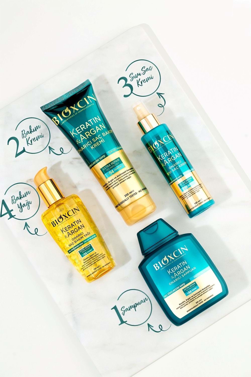 Bioxcin Keratin & Argan Onarıcı Saç Bakım Yağı 150 ml Yıpranmış ve Hasar Görmüş Saçlar