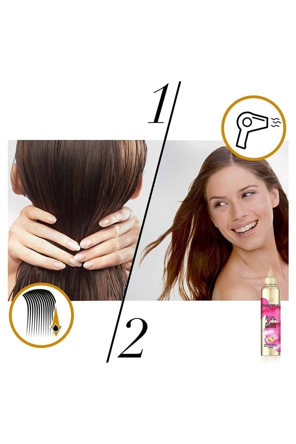 Pantene 7/24 Saç Bakım Kremi Anında Bukle Şekillendirici 300 ml