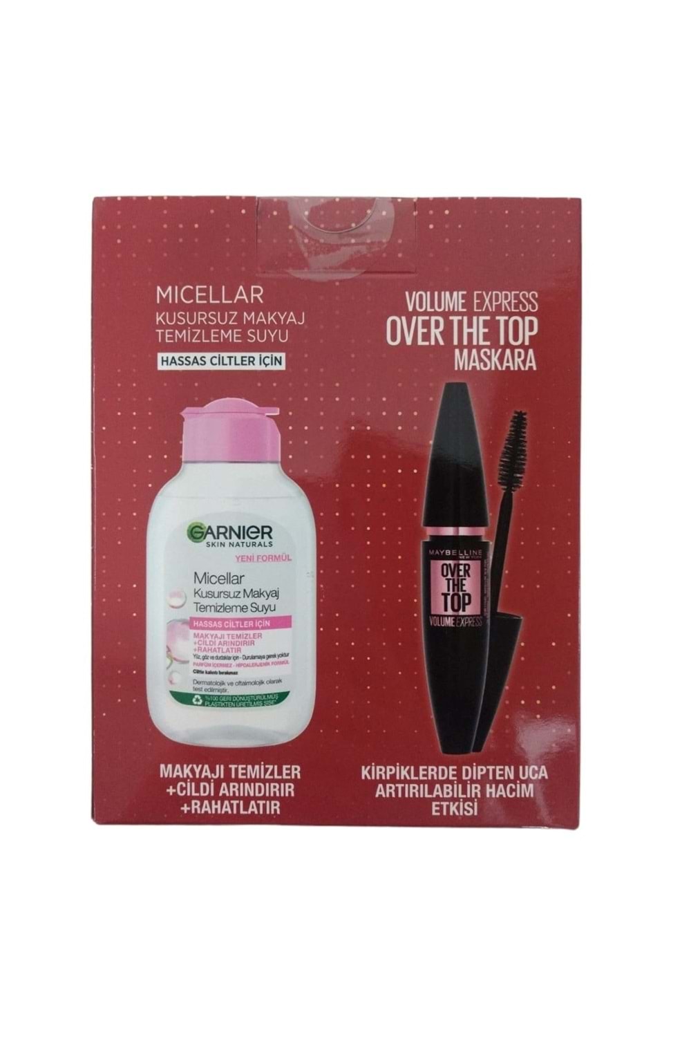 Maybelline New York Over The Top Maskara Dipten Uca Etkili Garnier Micellar Makyaj Temizleme Suyu 100 ml