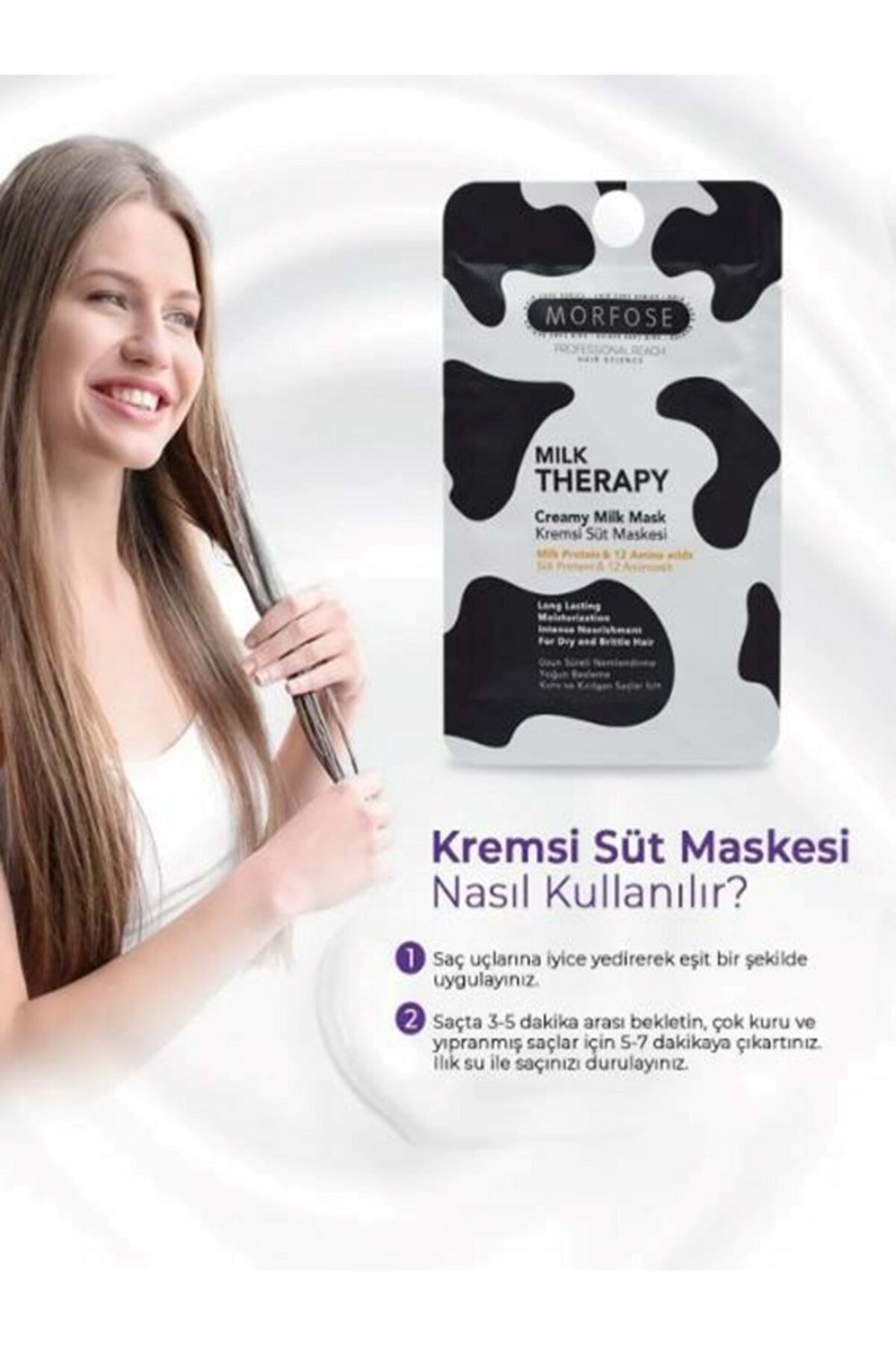 Morfose Milk Therapy Kremsi Süt Saç Maskesi 25 ml