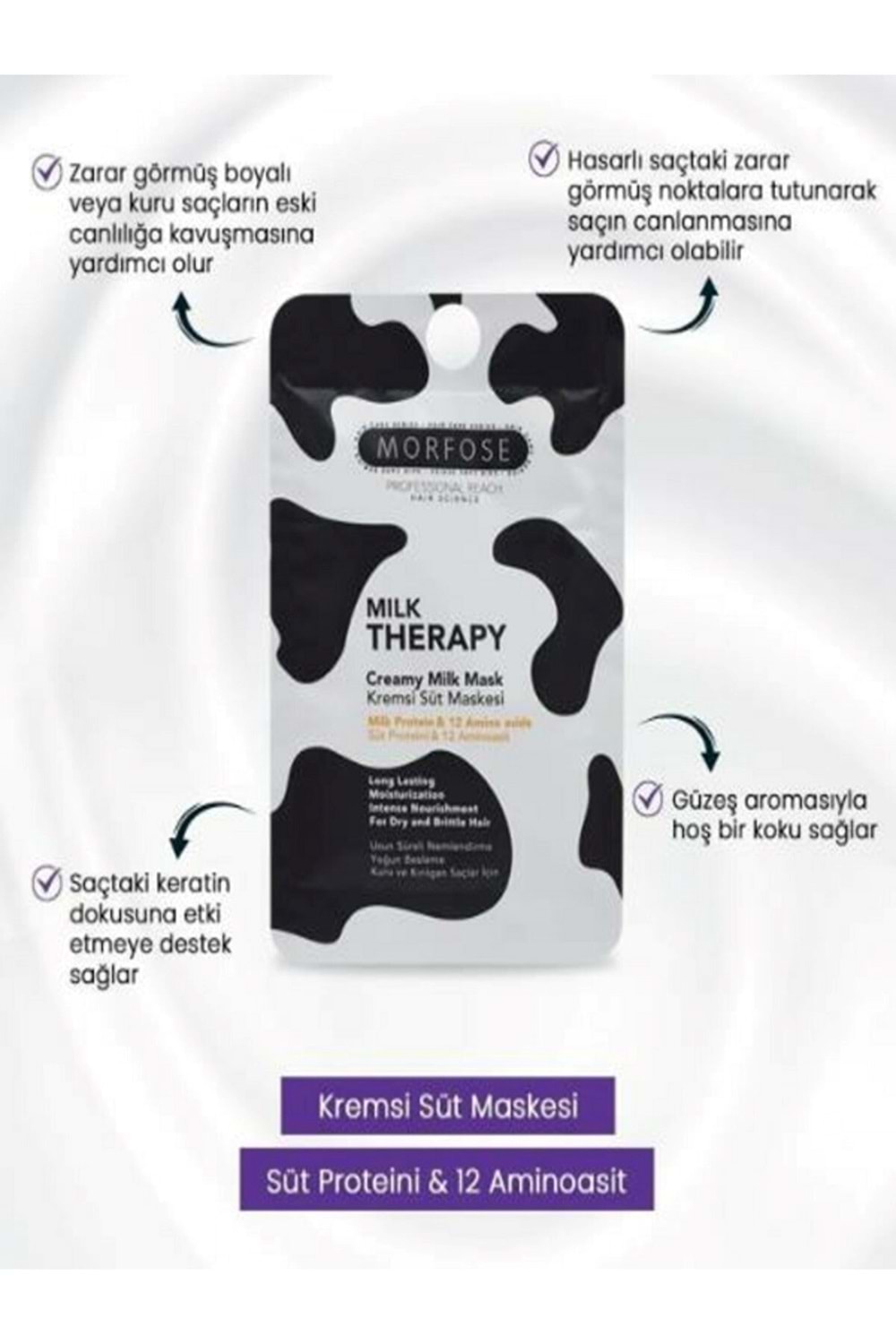Morfose Milk Therapy Kremsi Süt Saç Maskesi 25 ml