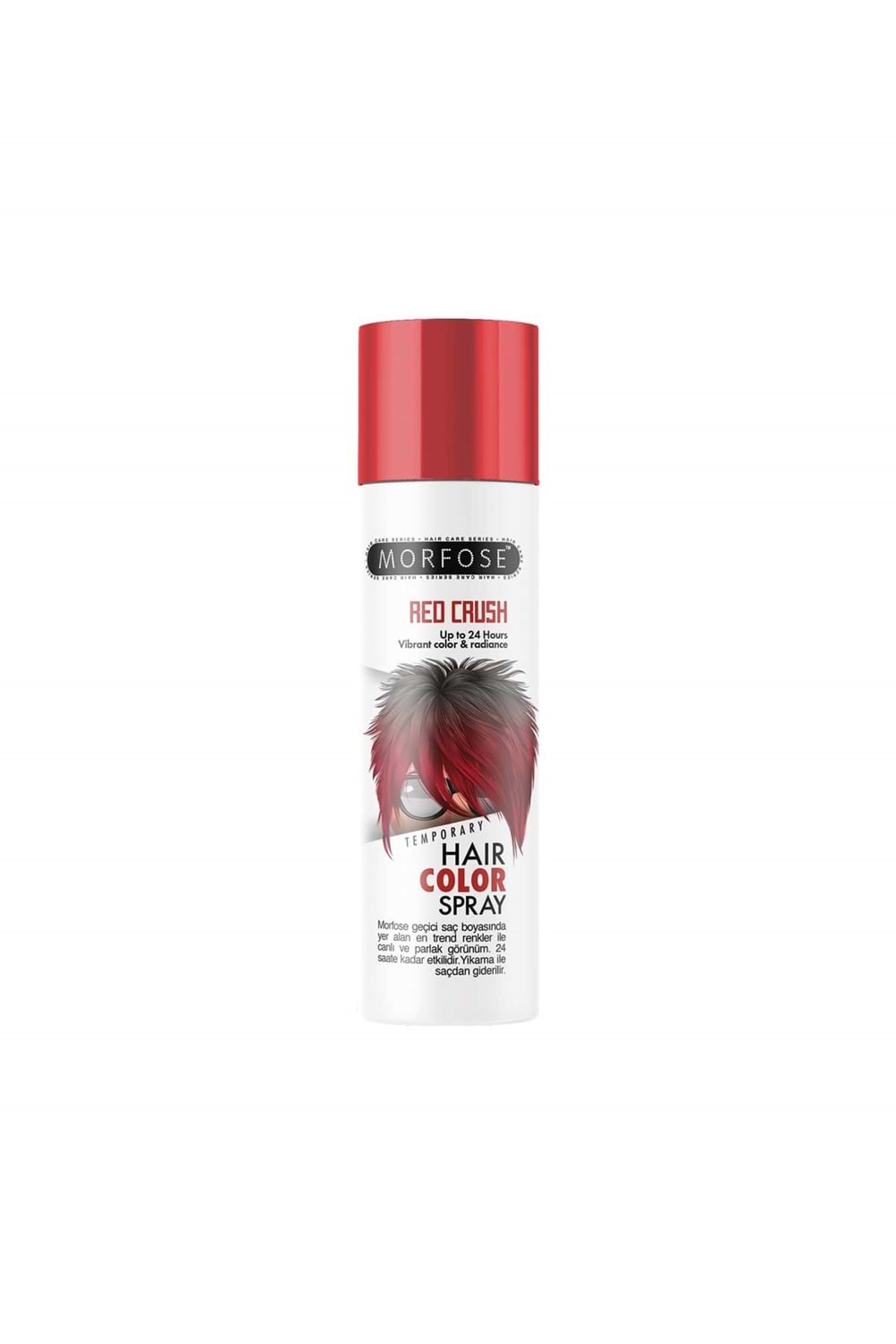 Morfose Renkli Saç Spreyi Red Crush Kırmızı 150 ml.