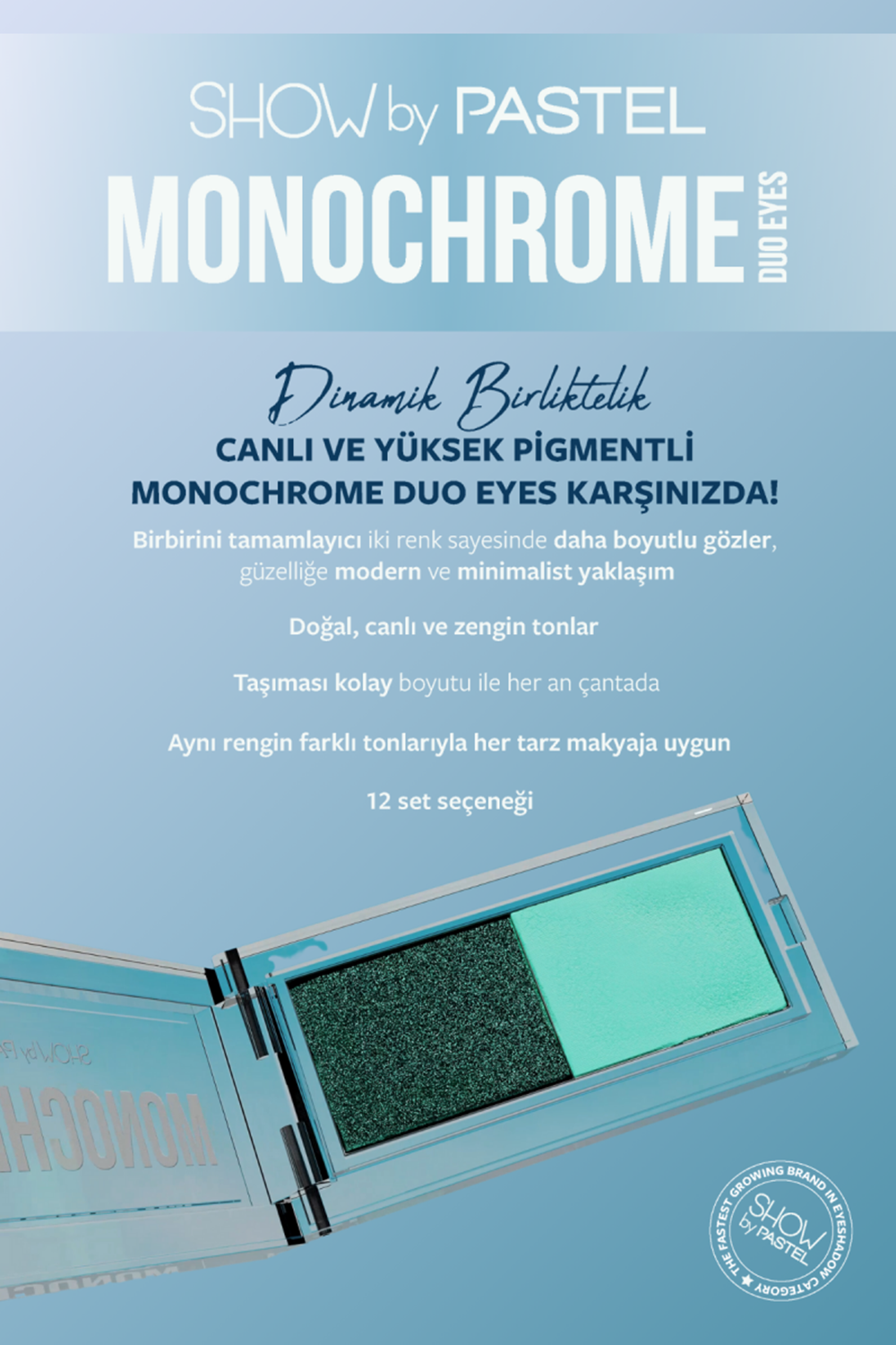 Show By Pastel Monochrome Duo Eyes - İkili Far Paleti 22 Mocha Latte