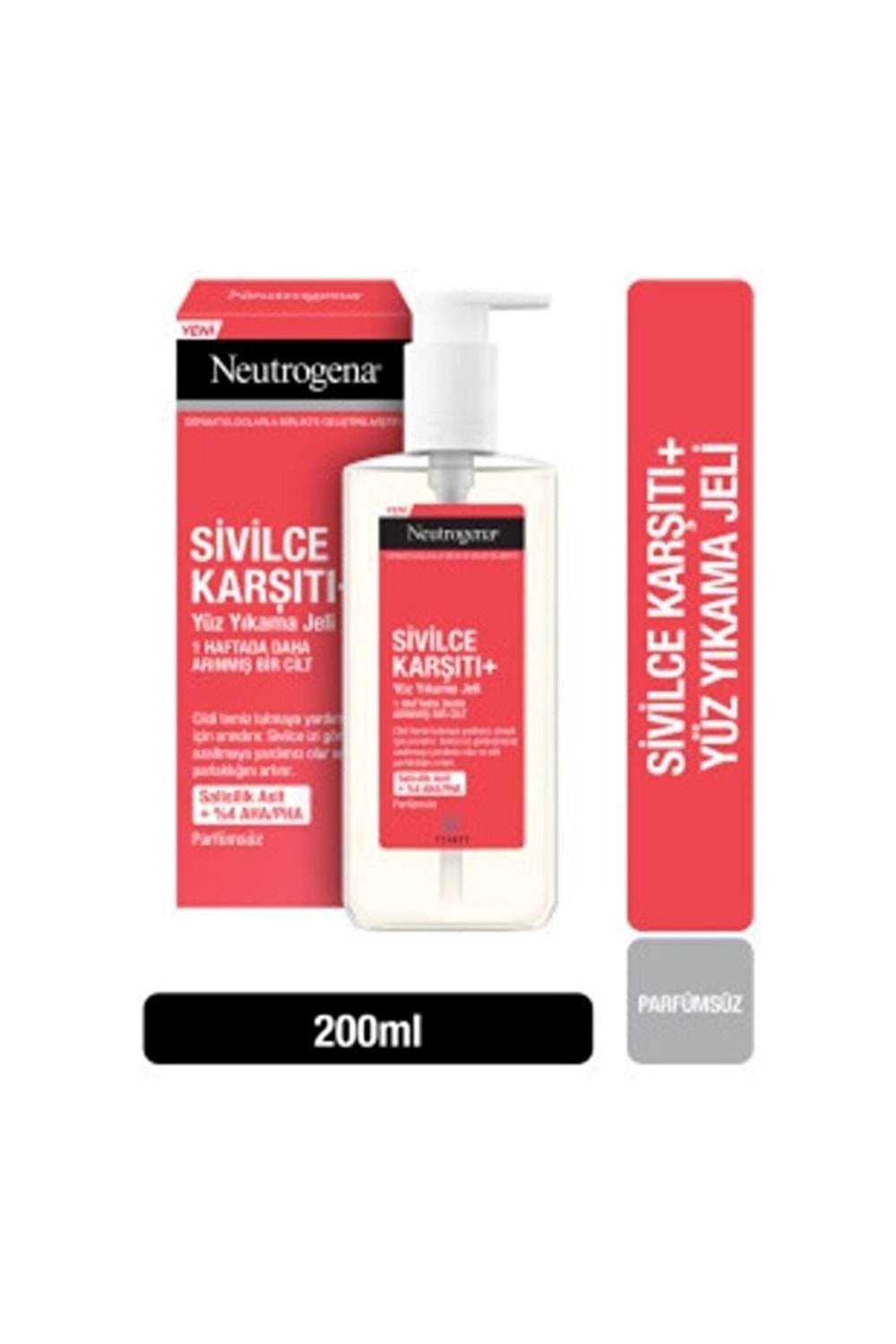 Neutrogena Sivilce Karşıtı Plus Temizleme Jeli 200 Ml
